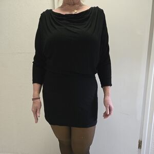 White House Black Market Drop Waist Mini Dress Size Large - EUC